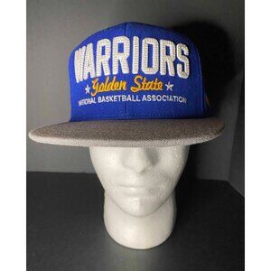Adidas NBA Golden State Warriors Blue & Gold Embroidered Mens Snapback Hat